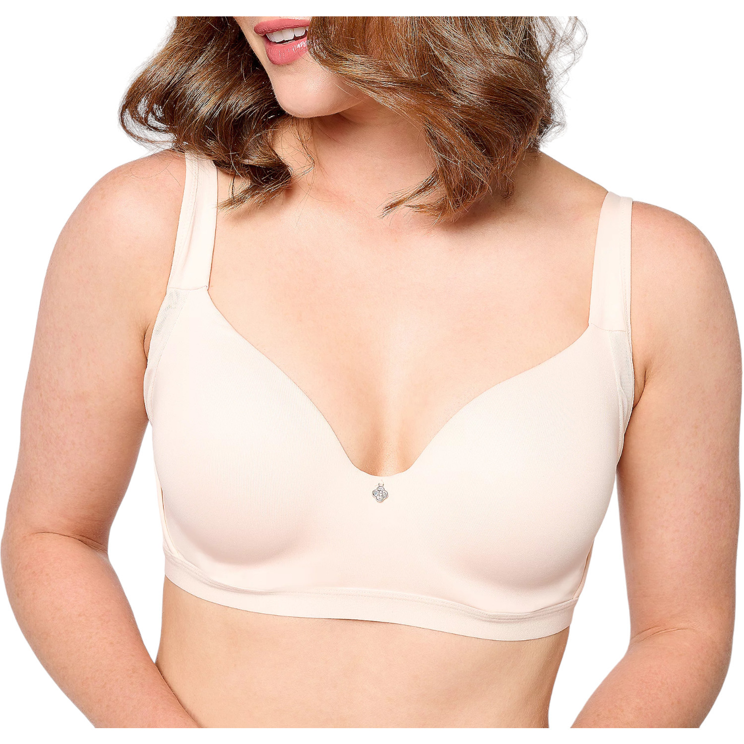 Breezies Women's Natural Embrace Uw Contour T-Shirt Bra Buff -